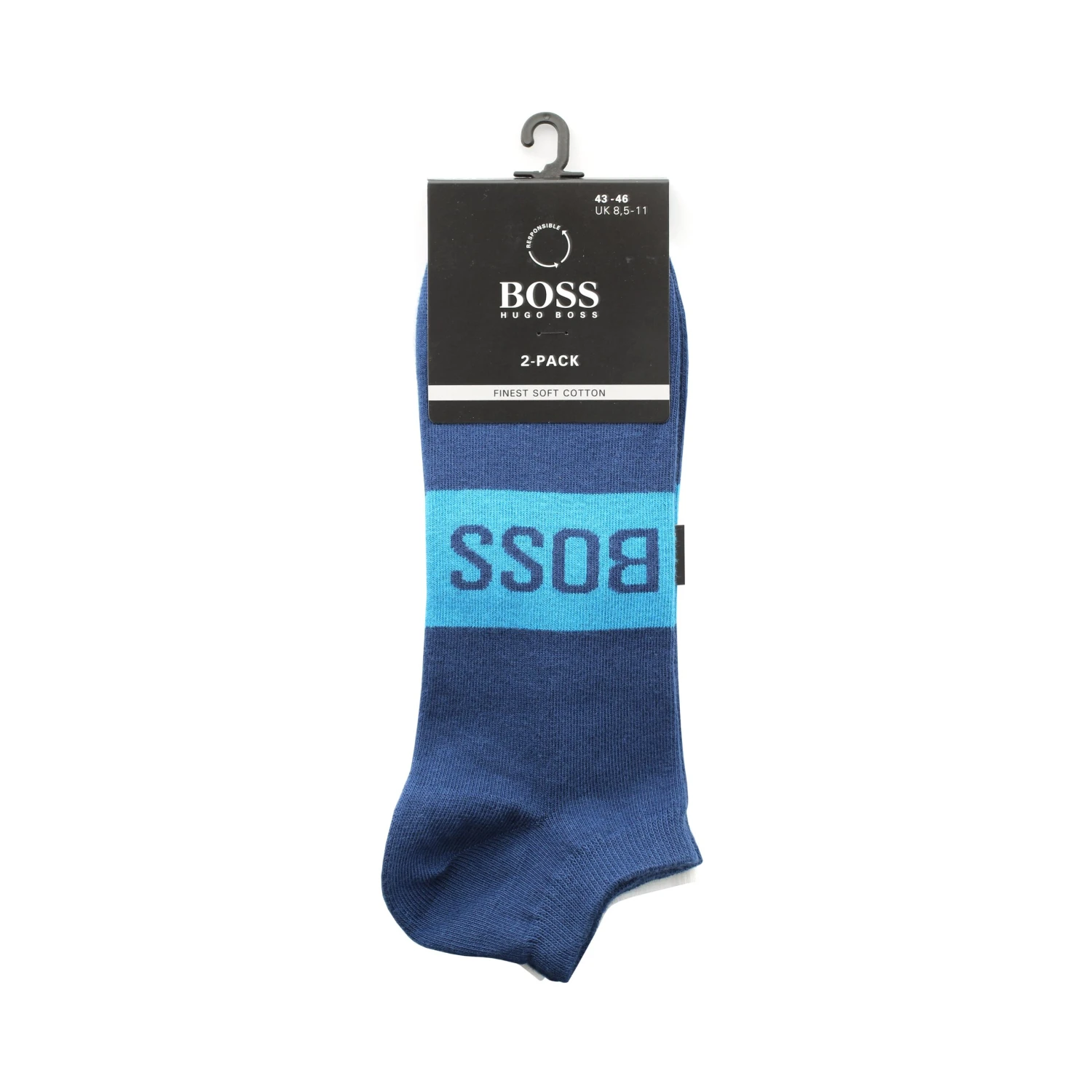 BOSS 2 Pair AS Logo Ankle Socks 1 BOSS 2 Pair AS Logo Ankle Socks