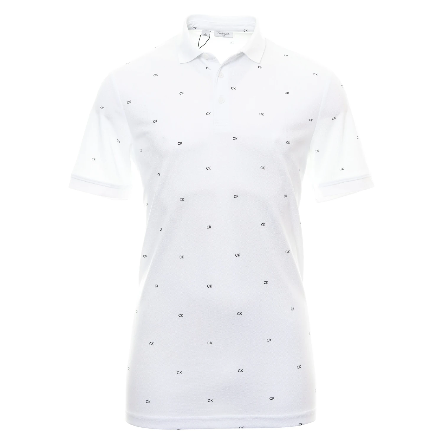 Calvin Klein Golf Monogram Pique Shirt 1 Calvin Klein Golf Monogram Pique Shirt