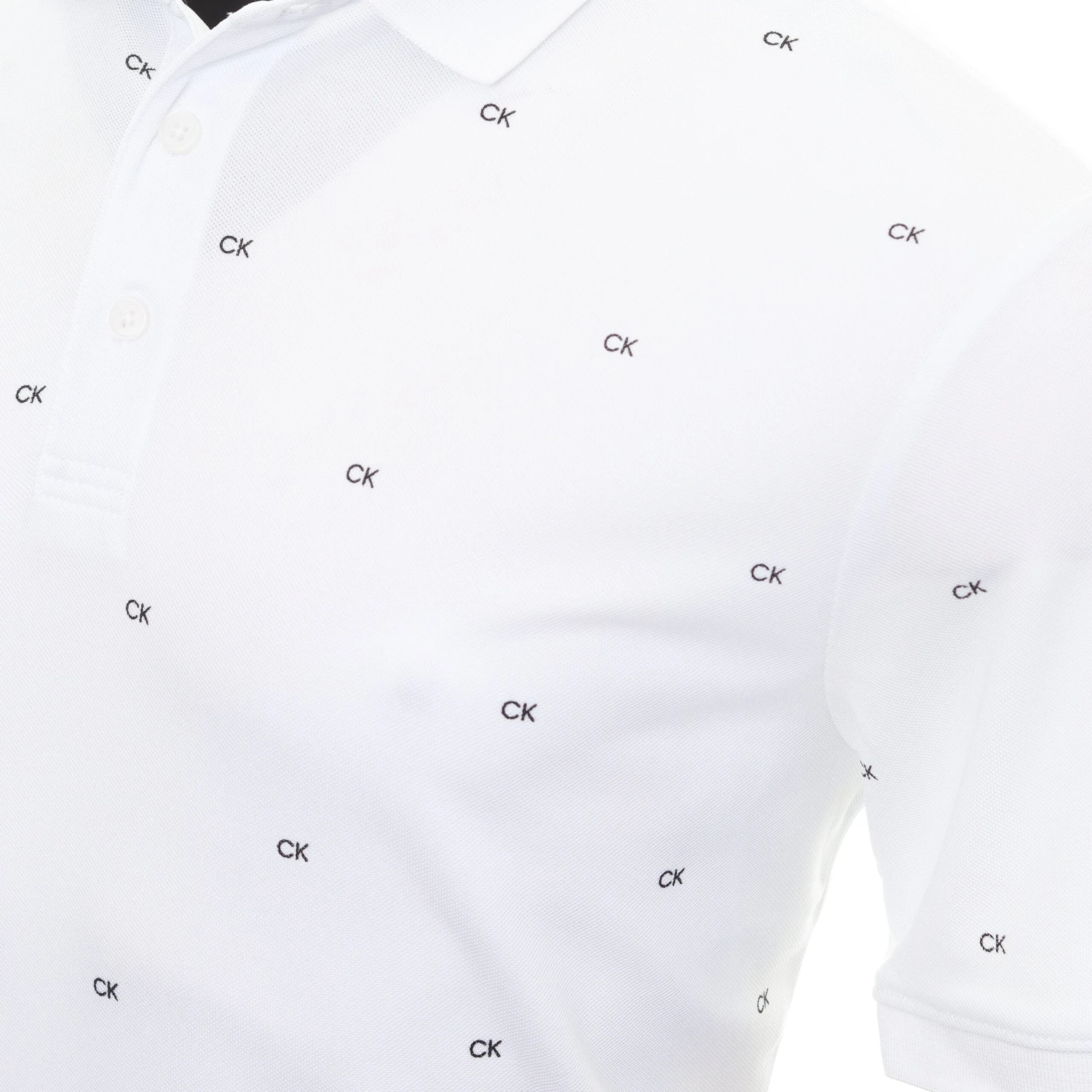 Calvin Klein Golf Monogram Pique Shirt 3 Calvin Klein Golf Monogram Pique Shirt - Image 3
