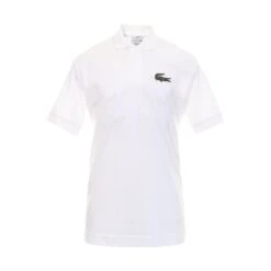 Front Page 28 Lacoste Large Croc Pique Polo Shirt