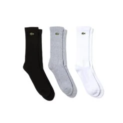 Lacoste 3 Pack Crew Cut Socks