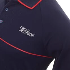 Oscar Jacobson Crompton Shirt -Sportswear Store Oscar Jacobson Crompton Shirt OJTS0031 Navy Jewel Red 3