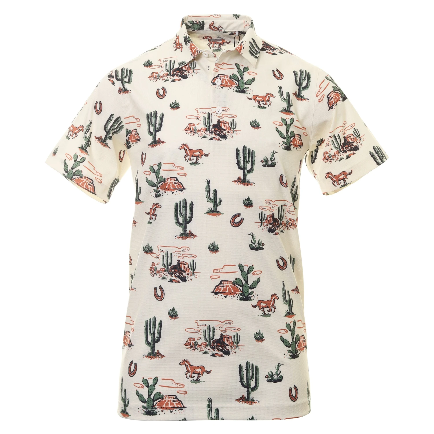 Puma Golf Vented Wild West Polo Shirt 1 Puma Golf Vented Wild West Polo Shirt