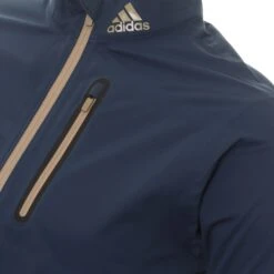 Adidas Golf RAIN.RDY 1/2 Zip Waterproof Jacket -Sportswear Store adidas Golf RAIN.RDY 1 2 Zip Jacket HN4129 3