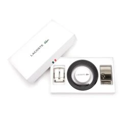 Lacoste Reversible Leather Belt Gift Set