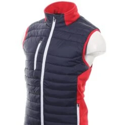 Sunderland Golf Anton Padded Gilet -Sportswear Store sunderland golf anton padded gilet navy red 2